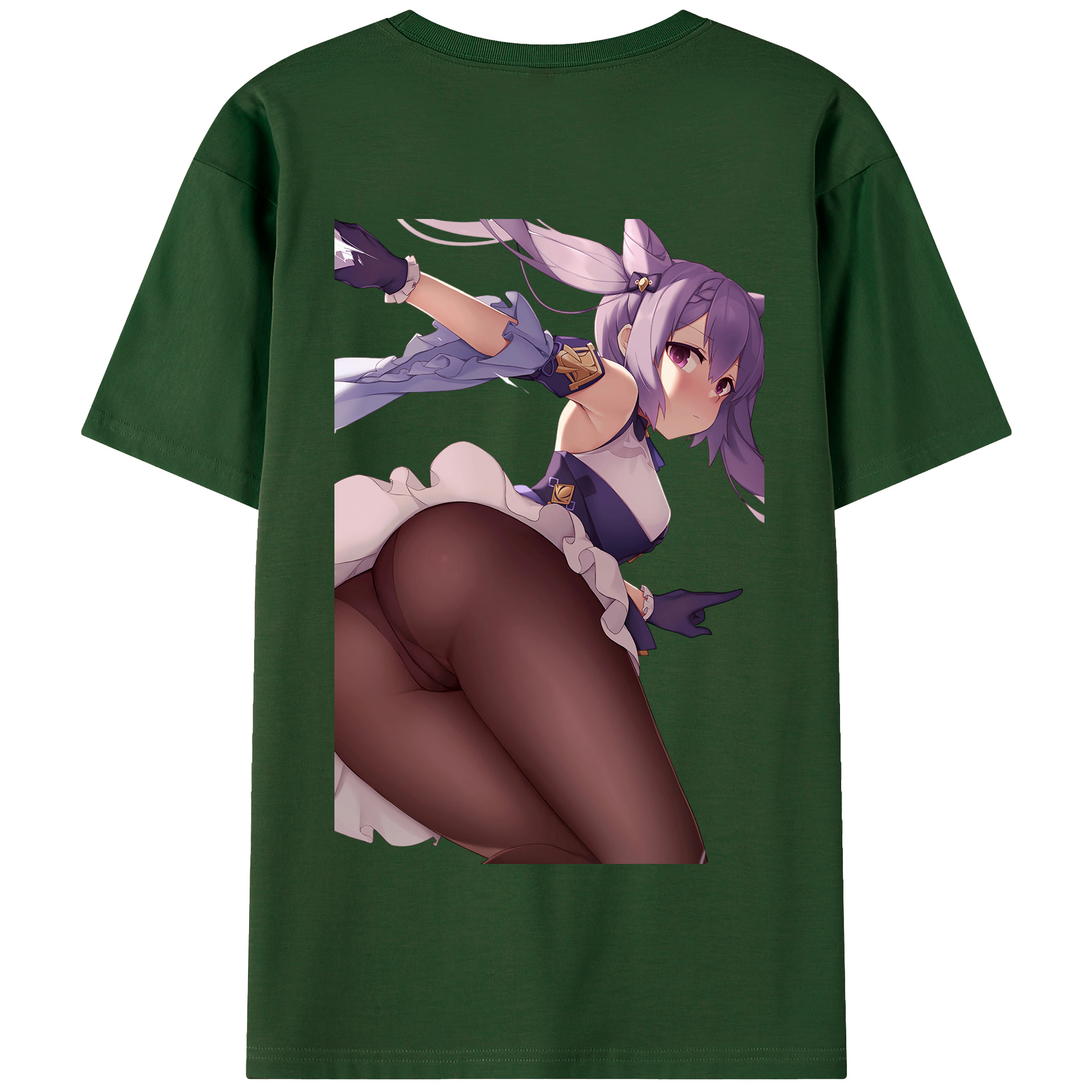 げんし神 刻晴 こくせい genshin Kokusei 綿100％半袖Tシャツ（背面プリント）